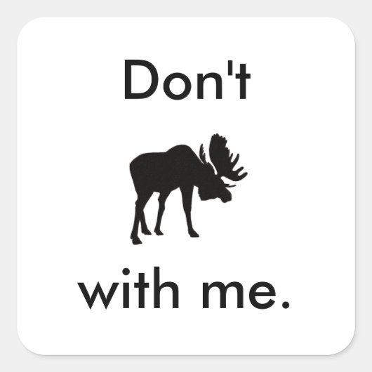 Ne pas origner avec moi Sticker (Devant)