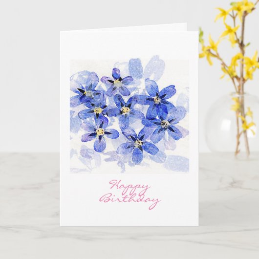 Ne pas oublier la carte d'anniversaire (Fleur jaune)