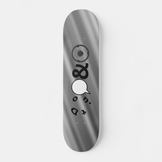 Ne pas parler et conduire skateboard (Recto)
