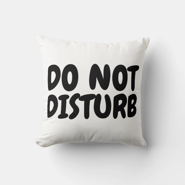 NE PAS PERTURBER LES COUSSINS (Recto)