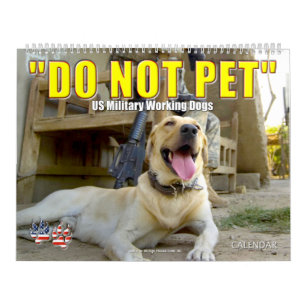 "NE PAS PET" - Calendrier des chiens de travail mi