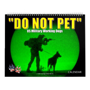 "NE PAS PET" - Calendrier des chiens de travail mi