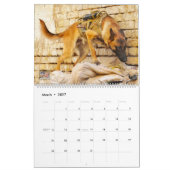 "NE PAS PET" - Calendrier des chiens de travail mi (Mar 2027)