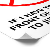 Ne Pas Prendre Une Puce Drôle Poster (Coin)