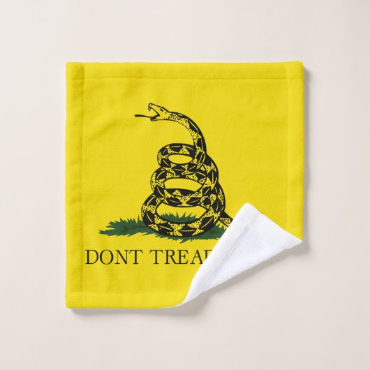 Ne pas taper sur le drapeau de Me Gadsden (Gant de toilette)