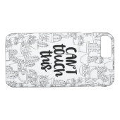"Ne peut pas toucher ce" coque iphone de (Dos (Horizontal))