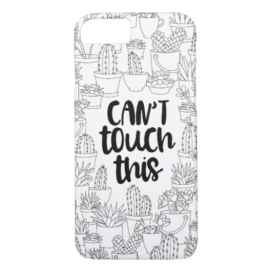 "Ne peut pas toucher ce" coque iphone de (Dos)