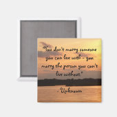 "...ne peut pas vivre sans" Magnet (Recto/Verso)