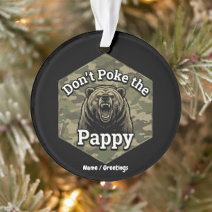 Ne Piquez Pas Papy Ours Brun Drôle et Robustre