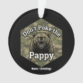 Ne Piquez Pas Papy Ours Brun Drôle et Robustre (devant)