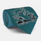 Ne plaisante pas avec ma cravate turquoise (Roulé)