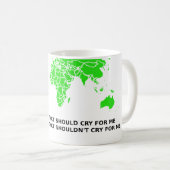 Ne pleure pas pour moi Argentine Mug drôle (Devant droit)