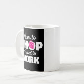 Né Pour Acheter Forcé À Travailler Mug (Devant gauche)