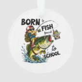 Né pour aller à la pêche forcé d'aller à l'école (dos)