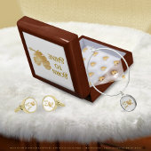 Né pour briller Papier de soie blanc et or