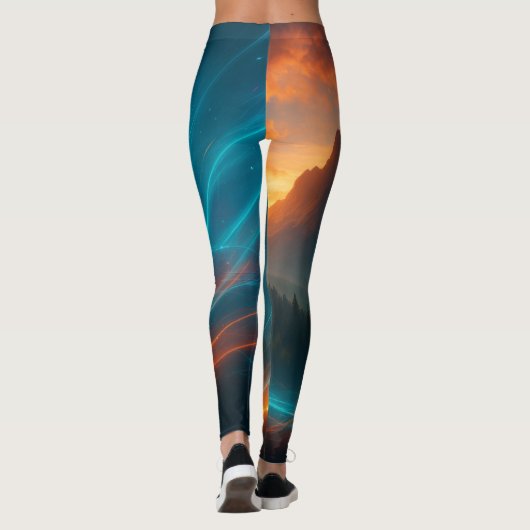 Né pour Burn Gothic Witch Leggings Motifs (Dos)