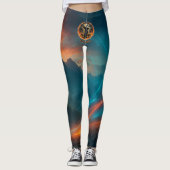 Né pour Burn Gothic Witch Leggings Motifs (Devant)