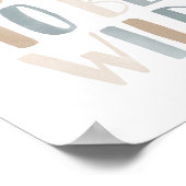 Né pour être déco de chambre de garçon bleu neutre (Coin)