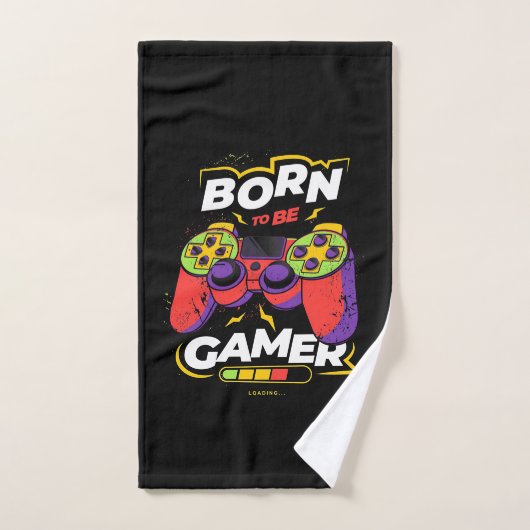 Né Pour Être Gamer (Serviette à main)