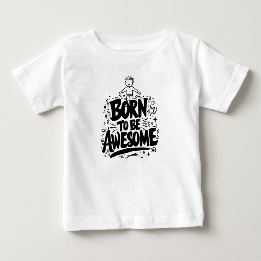 Né pour être génial Tshirt (Devant)