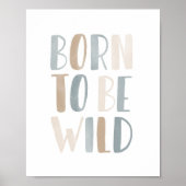 Né pour être sauvage, décoration de salle de bain  (Devant)