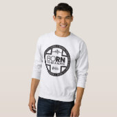 Né Pour Être Une Infirmière Sweatshirt De Couleur  (Devant entier)