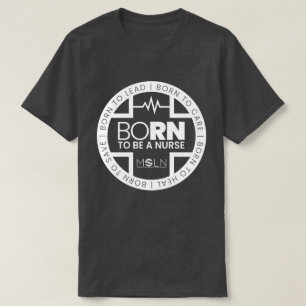 Né Pour Être Une Infirmière T-Shirt De Couleur Som