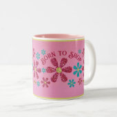 Né pour faire du shopping Mug (Devant droit)