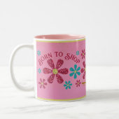 Né pour faire du shopping Mug (Gauche)