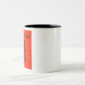 Né pour faire un tour à deux tons de café Mug (Centre)