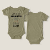 Né pour jouer à Badminton comme papa (Design Recto & Verso)
