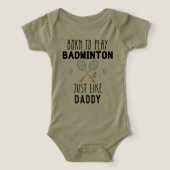 Né pour jouer à Badminton comme papa (Design Recto)