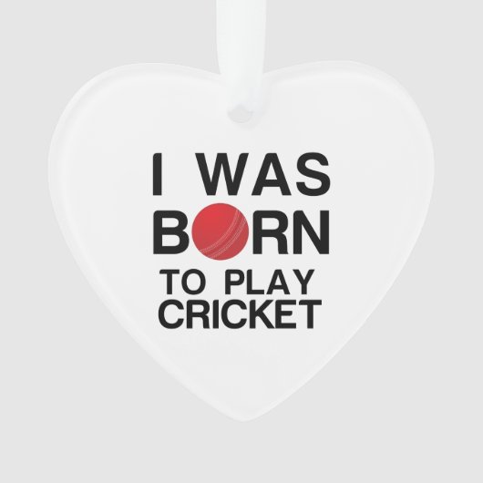 NÉ POUR JOUER AU CRICKET (devant)