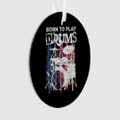 Né Pour Jouer Drumming Rock Music Band Drumme (devant)