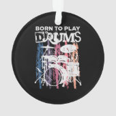 Né Pour Jouer Drumming Rock Music Band Drumme (dos)