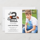 Né pour marquer | Invitation d'anniversaire sur le (Devant)