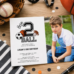 Né pour marquer Invitation d'anniversaire sur le
