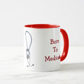 Né Pour Médeciner La Mug (Devant droit)