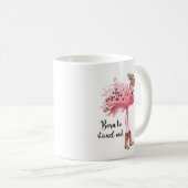 "Né pour se mettre debout" Flamant rose Mug Café (Devant droit)