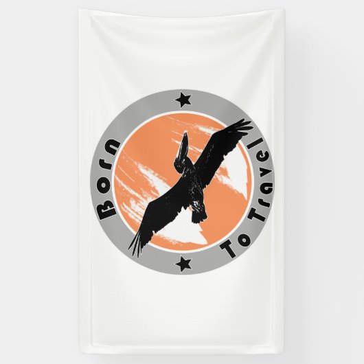 Né pour Voyage bannière (Vertical)