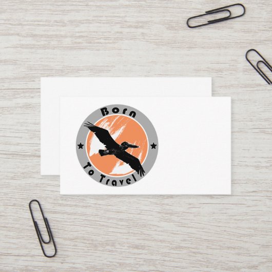 Né pour Voyage carte de visite (Devant/Arrière en situation)