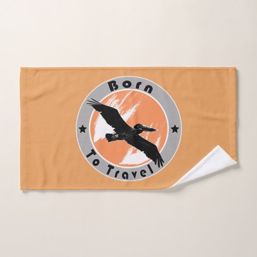 Né pour voyager serviette à main (Serviette à main)
