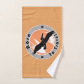 Né pour voyager serviette à main (Serviette à main)