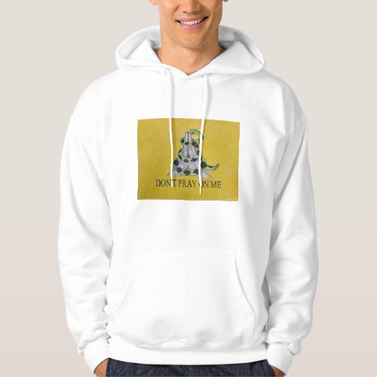 Ne prie pas sur moi Sweat - shirt à capuche mascul (Devant)