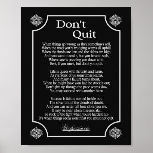 Ne quittez pas le poème — impression 8 x 10