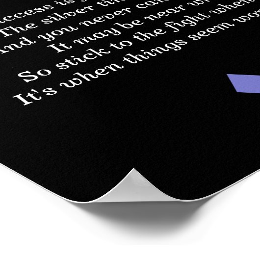 Ne quittez pas le poème - impression d'art (Coin)