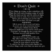 Ne quittez pas Poem 20 x 20 poster d'art (Devant)