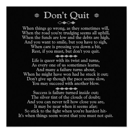 Ne quittez pas Poem 20 x 20 poster d'art (Devant)