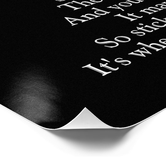 Ne quittez pas Poem 20 x 20 poster d'art (Coin)