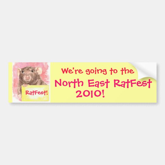 NE RatFest Bumpersticker (Voorkant)